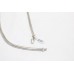 Snake Chain Silver Necklace 5 mm Unisex Women Men Solid Handmade Designer D634